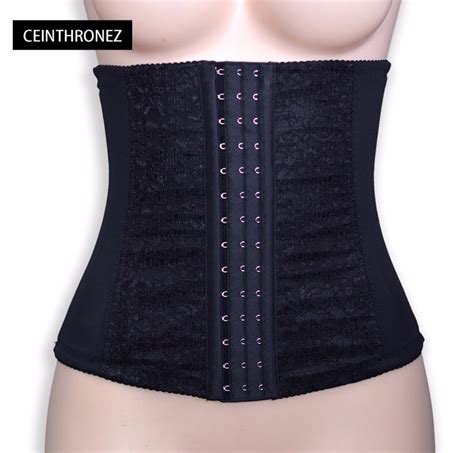 2017 mesh waist control corsets waist slimming tummy control 6 steel bones underbust shaper