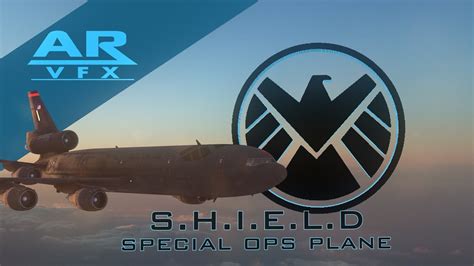 S.H.I.E.L.D special ops plane CGI test - YouTube