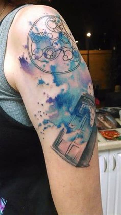 Watercolor Tardis Is Listed Or Ranked 17 On The List 60 Wibbly
