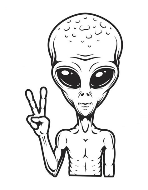 Baixe Conceito Extraterrestre Vintage Gratuitamente Alien Drawings