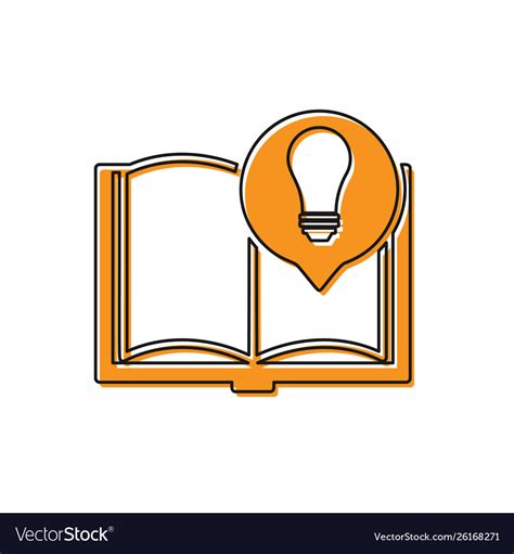 Orange Interesting Facts Icon Isolated On White Vector Image
