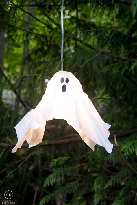 Diy Hanging Ghost Lantern Simply Designing With Ashley