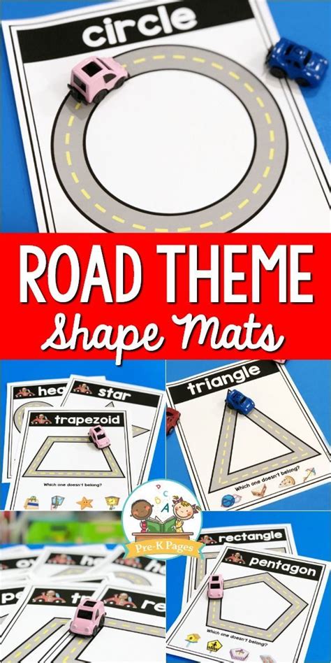 Printable Road Shape Mats For Preschool Artofit