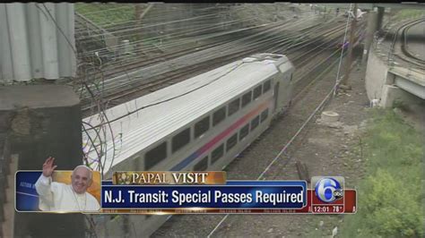 Nj Transit Passes For Papal Visit Are Now For Sale 6abc Philadelphia