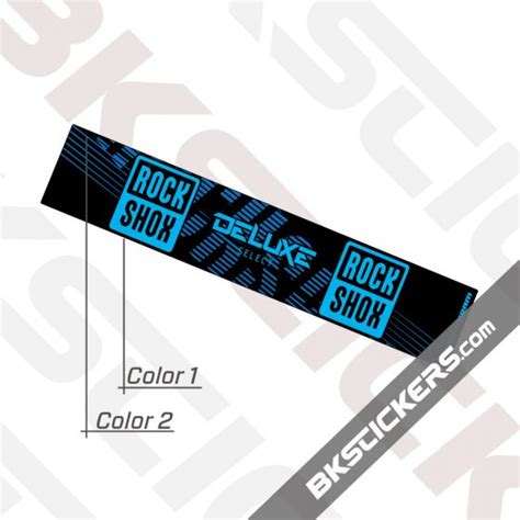 Rockshox Deluxe Select 2021 Rear Shock Decals Kit