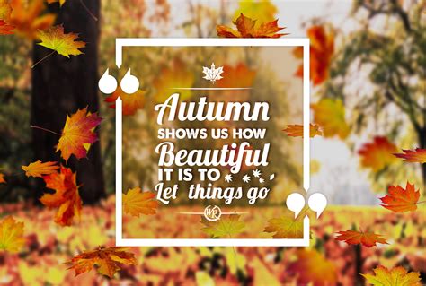 Autumn Shows Us How Beautiful It Is To Let Things Go Inspirational