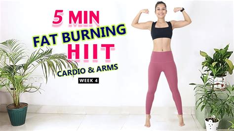 5 Min Fat Burning Workout High Intensity At Home Indian Fitness