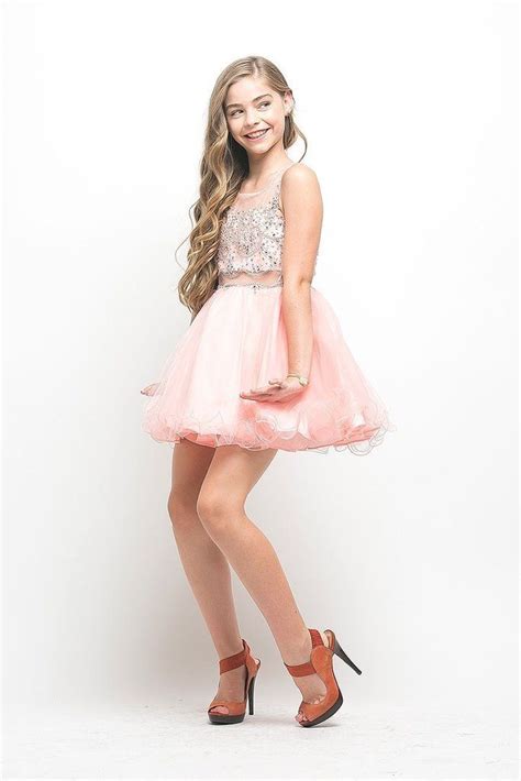 Junior Bridesmaid Teenagers Preteens Knee Dress In 2021 Tween Fashion