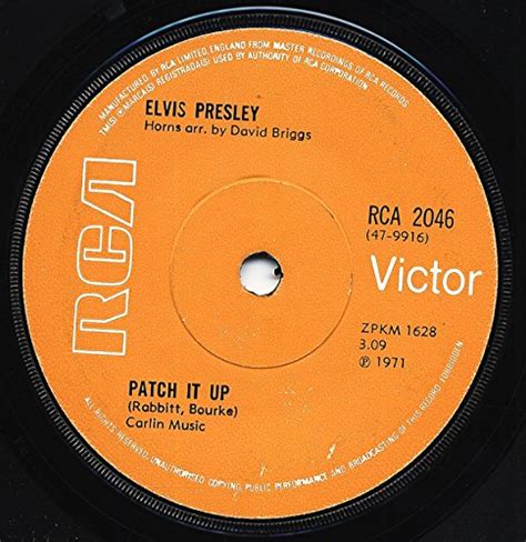 Elvis Presley Patch It Up You Dont Have To 45rpm Gb Amazon