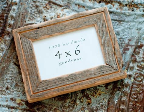 4x6 Reclaimed Barn Wood Distressed Rustic Picture Frame With