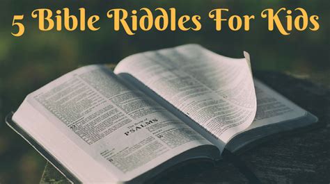 If you love to solve riddles who am i? Bible Riddles