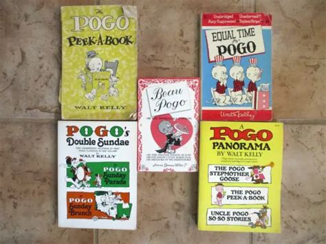Vintage Lot Of 5 Pogo Cartoon Books By Walt Kelly 2035 Picclick