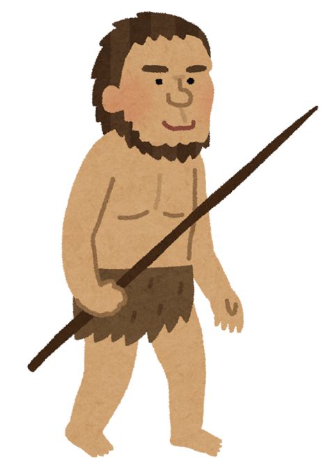 Neanderthal Old Humans Evolution Of Humans Illustration Material