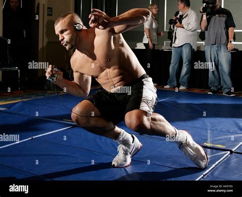 Ufc Fighter Chuck Liddell At A Training Session In Anaheim California
