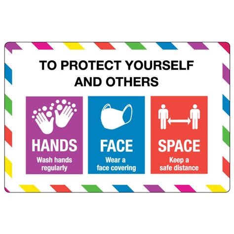 Sd073 Protect Yourself And Others Sign Display Signs
