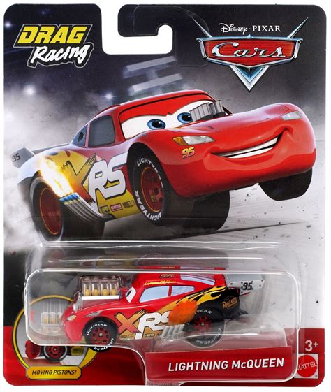 Disney Pixar Cars Cars 3 Drag Racing Lightning Mcqueen 155 Diecast Car Mattel Toys Toywiz
