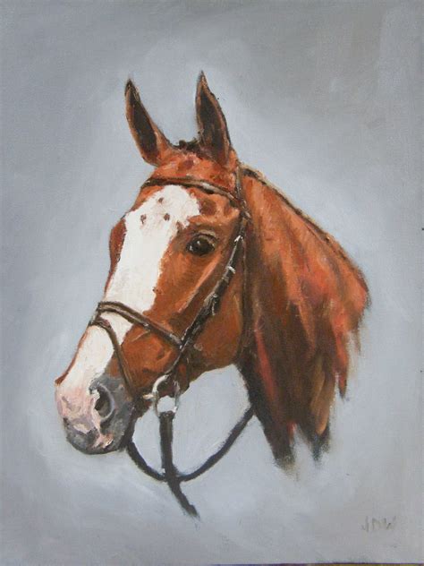 Jdw Art Horse Painting Head Portrait