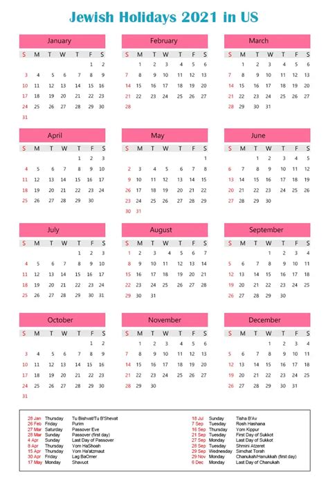 2022 Holidays And Observances Jewish Dates