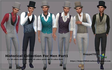 Ts4 Fashion Historical Collection For Men Part1 By Hoppel785