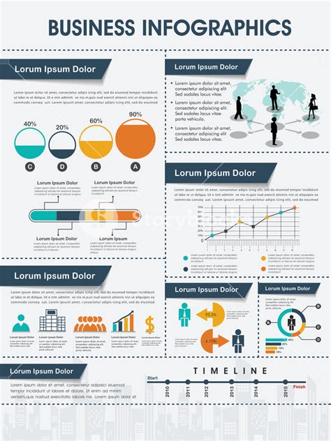 Different Infographics Set To Present Your Professional Data And