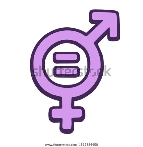 Hand Drawn Gender Equality Symbol Female Stock Vector Royalty Free