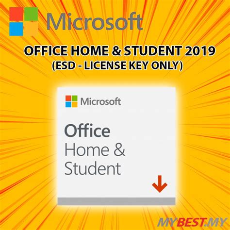 Microsoft Office Home And Student 2019 Esd License Key Only