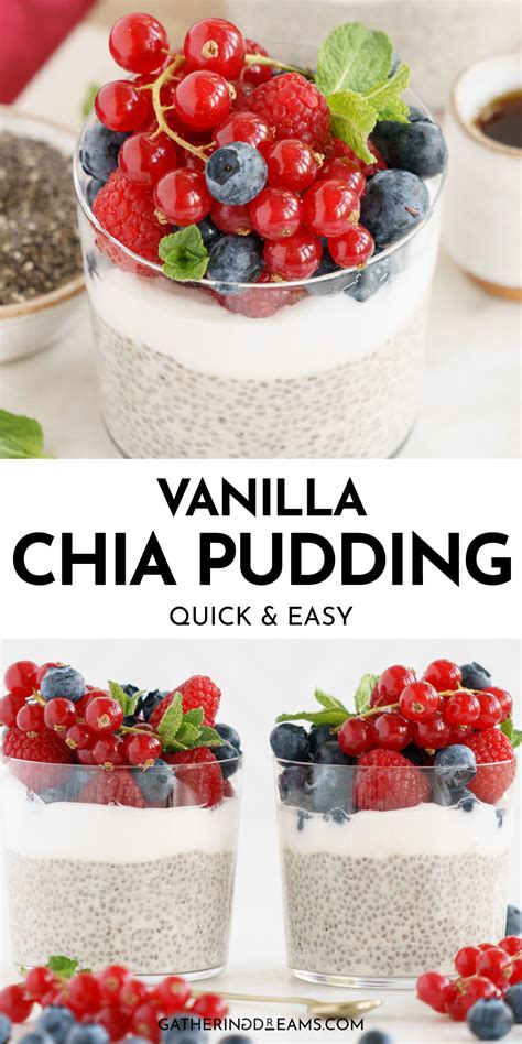 Vanilla Chia Pudding Gathering Dreams