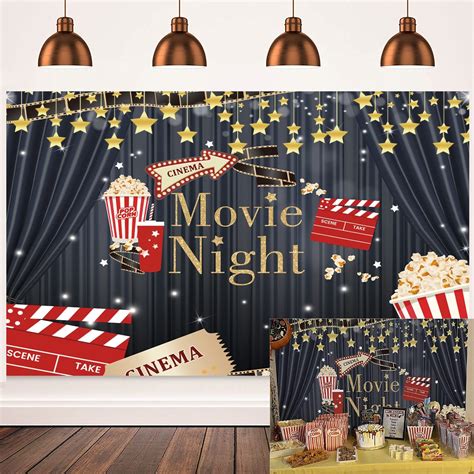Buy Cinema Movie Night Backdrop Black Movie Night Theme Photography