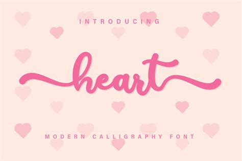 Heart 433753 Script Fonts Font Bundles Heart Font Font Bundles
