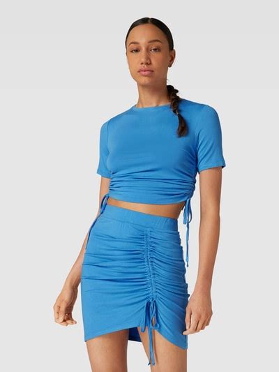 Pieces T Shirt Mit Geripptem Rundhalsausschnitt Modell Neora Bleu Online Kaufen