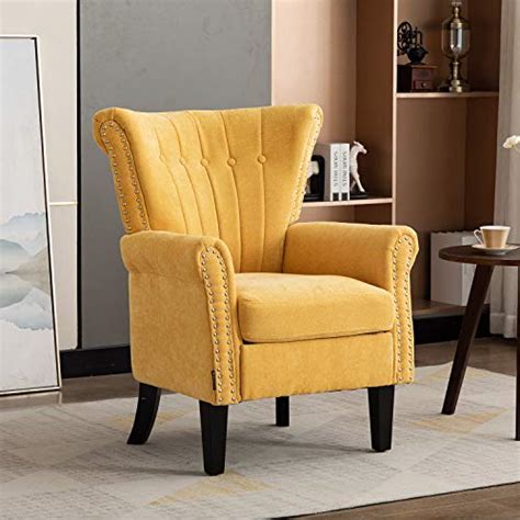 Artechworks Modern Accent Chair Comfy Upholstered Single Sofa Arm
