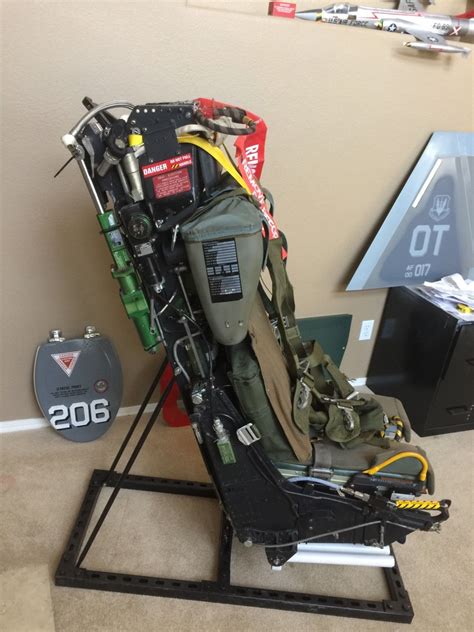 Ejection Seat Office Chair Nose Art Displays Hand Made Military