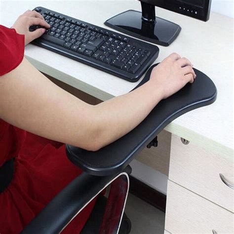 Desk Armrest Pc Computer Support Laptop Table Pad Wrist Forearm Black