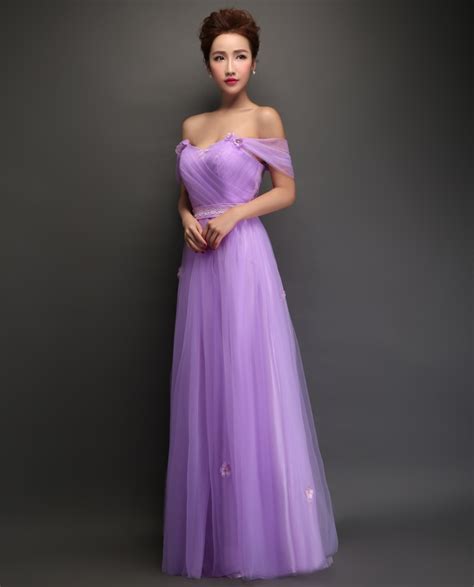 Violet Evening Dress 2015 Bride Lace Sweet A Line Long Party Dress Plus