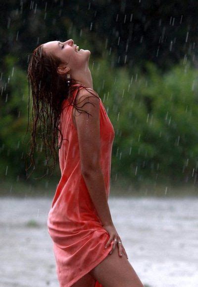 Women Enjoyed A Raining Day Moment Raining Rainingday Women Girl