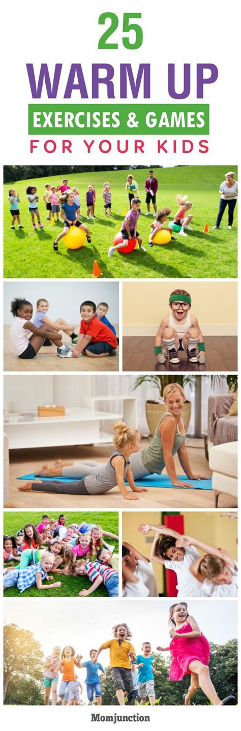 25 Fun Warm Up Exercises And Games For Kids Workout Warm Up Exercise