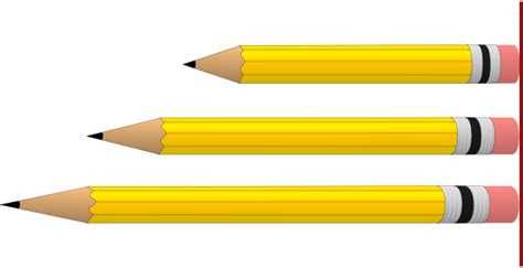 Download Pencil Clipart Small Pencil Shortest To Longest Png Image