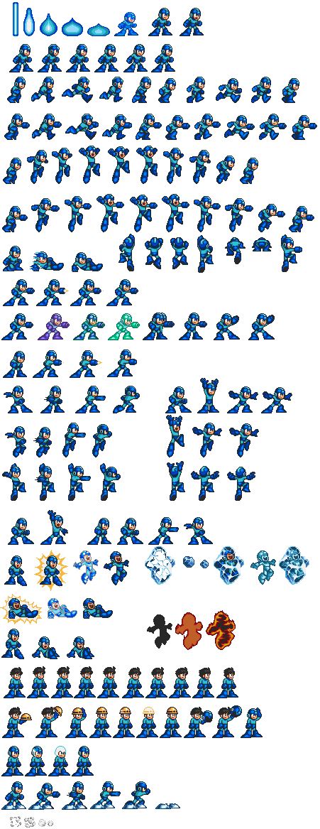 Megaman Sprite Sheet Bit Sprites Megaman X In Bit Incompleted Images And Photos Finder