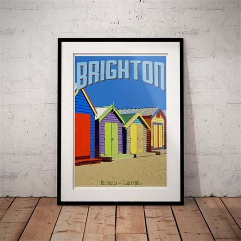 Beach Huts Poster Brighton Victoria Australia Just Posters