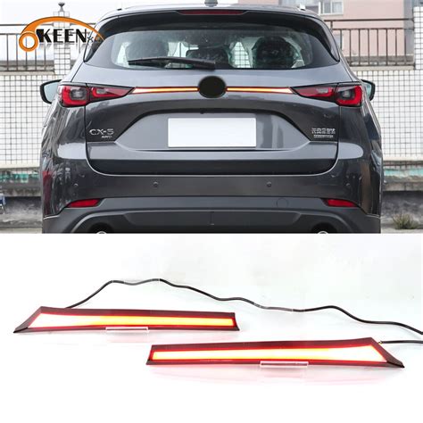 Okeen 2pcs Led Rear Tail Light For Mazda Cx 5 Cx5 2022 2023 Car Driving