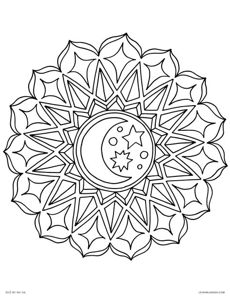 Animal coloring pages for kids: Star Mandala Coloring Pages at GetColorings.com | Free ...