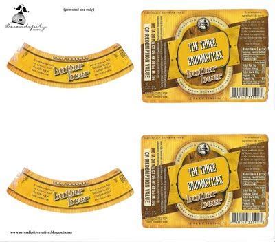 Butterbeer style flying cauldron butterscotch beer 12 oz bottle. {Freebie} Harry Potter Butterbeer labels + Recipe ...
