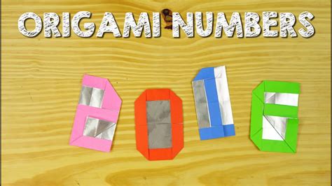 Origami How To Fold Numbers From 0 To 9 Youtube