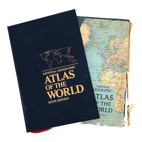 Vintage Atlas Of The World Books A Pair In 2020 Atlas Book Books