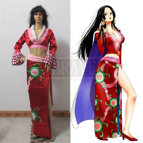 New One Piece Boa Hancock Cosplay Costume Sexy Clothes Custom Made Outfit On
