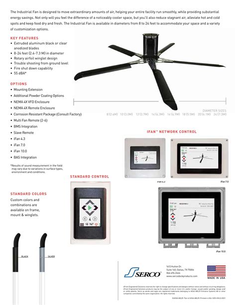 Serco Catalogs Industrial HVLS Fan ARCAT