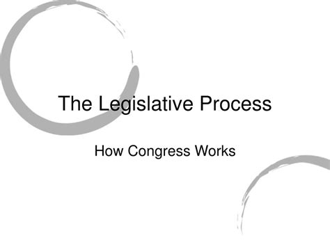Ppt The Legislative Process Powerpoint Presentation Free Download