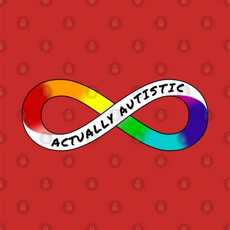 Actually Autistic Rainbow Infinity Symbol For Neurodiversity