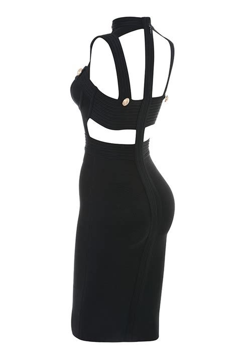 Clothing Bandage Dresses Alfea Black Cut Out Bandage Dress