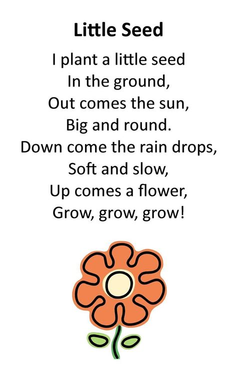 Kindergarten Poems Preschool Poems Preschool Music Kids Poems